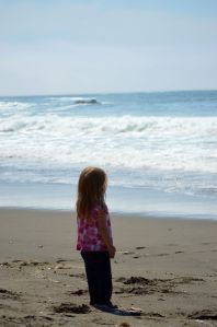 Annabelle overlooking the ocean.